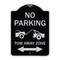 Signmission No Parking Tow-Away Zone W/ Bidirectional Arrow Heavy-Gauge Aluminum Sign, 24" x 18", BS-1824-23608 A-DES-BS-1824-23608 - alternate 1